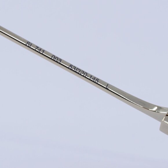 Saint Laurent SL741 003 Sunglasses Gold Square Frame, Green Lenses - Picture 7 of 12